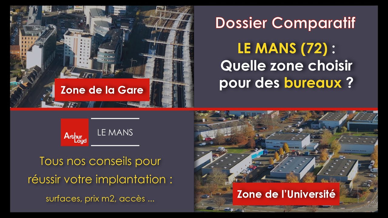 LE MANS BUREAUX (72) : Novaxis-gare TGV ou Université, quel quartier choisir pour des bureaux ?