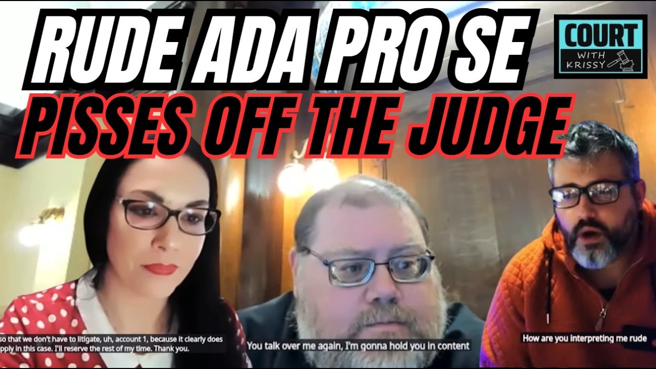 Judge Shuts Up Mouthy ADA Pro Se w/ Contempt Threat * Lawyer Knows Her Sh*t