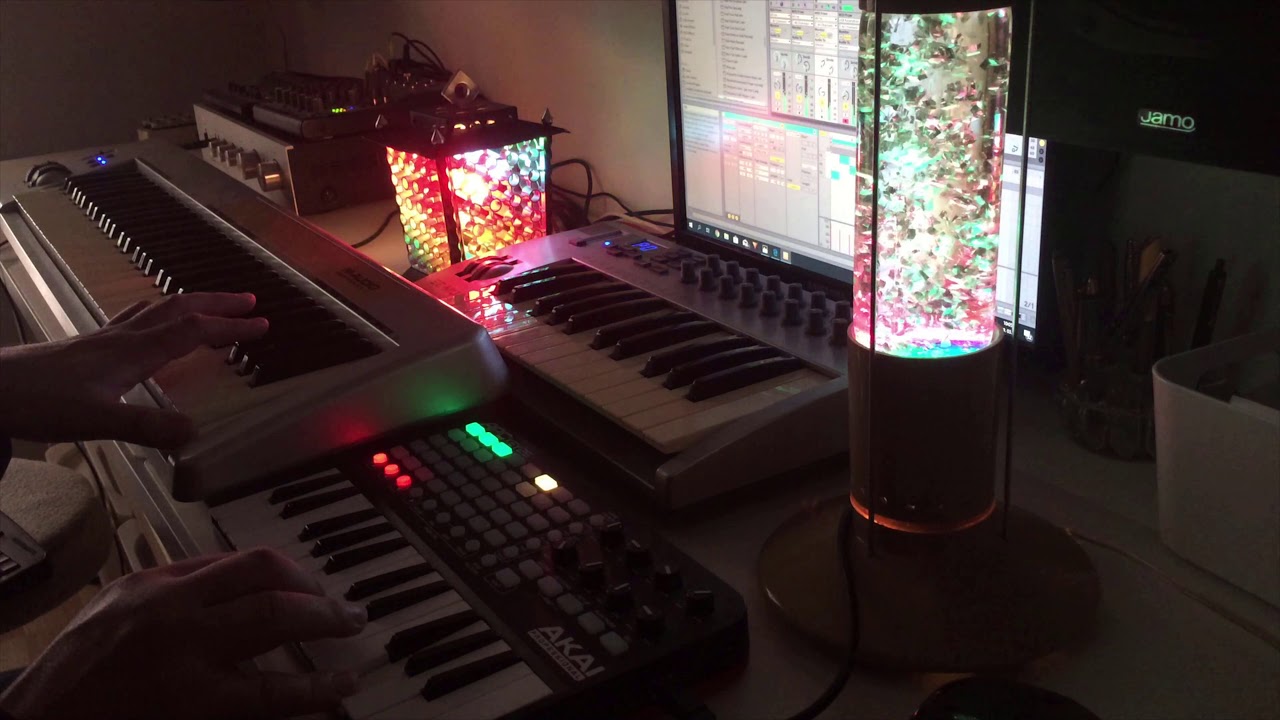Charlie in Chill Zone live ambient music jam w Akai APC KEY 25 in Ableton LIte