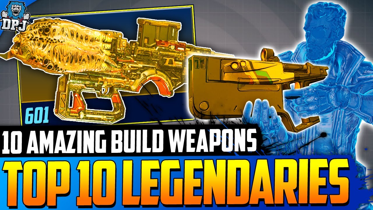 Borderlands 3 - TOP 10 BEST LEGENDARIES FOR ZANE DIGI-CLONE BUILDS - Top 10 Best Build Weapons