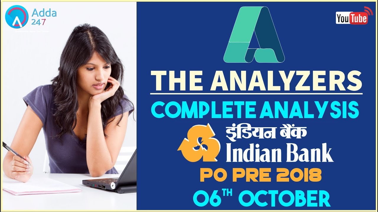 The Analyzer | Indian  Bank PO PRE Analysis | 10 A.M
