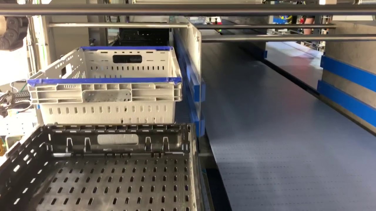 Modular Belt Conveyor for Crates and Totes