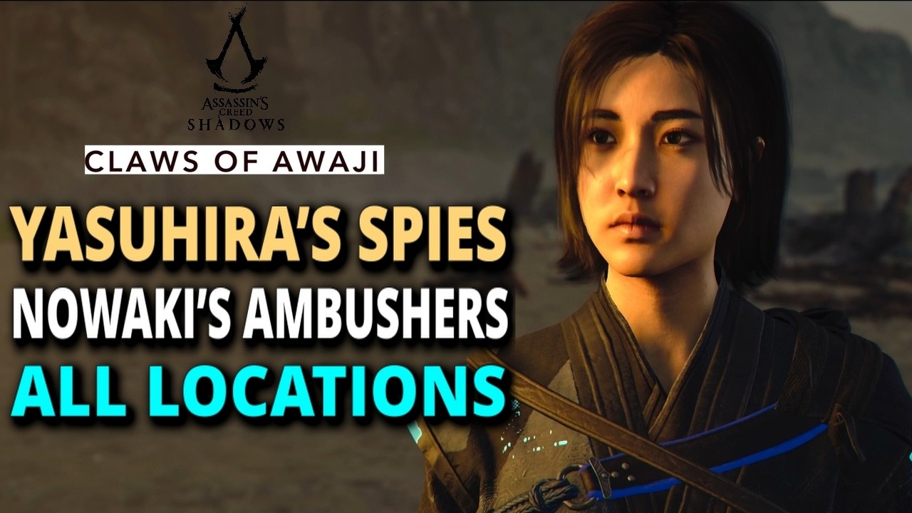 Yasuhira’s Spies & Nowaki’s Ambushers - Full Quest | AC Shadows Claws of Awaji