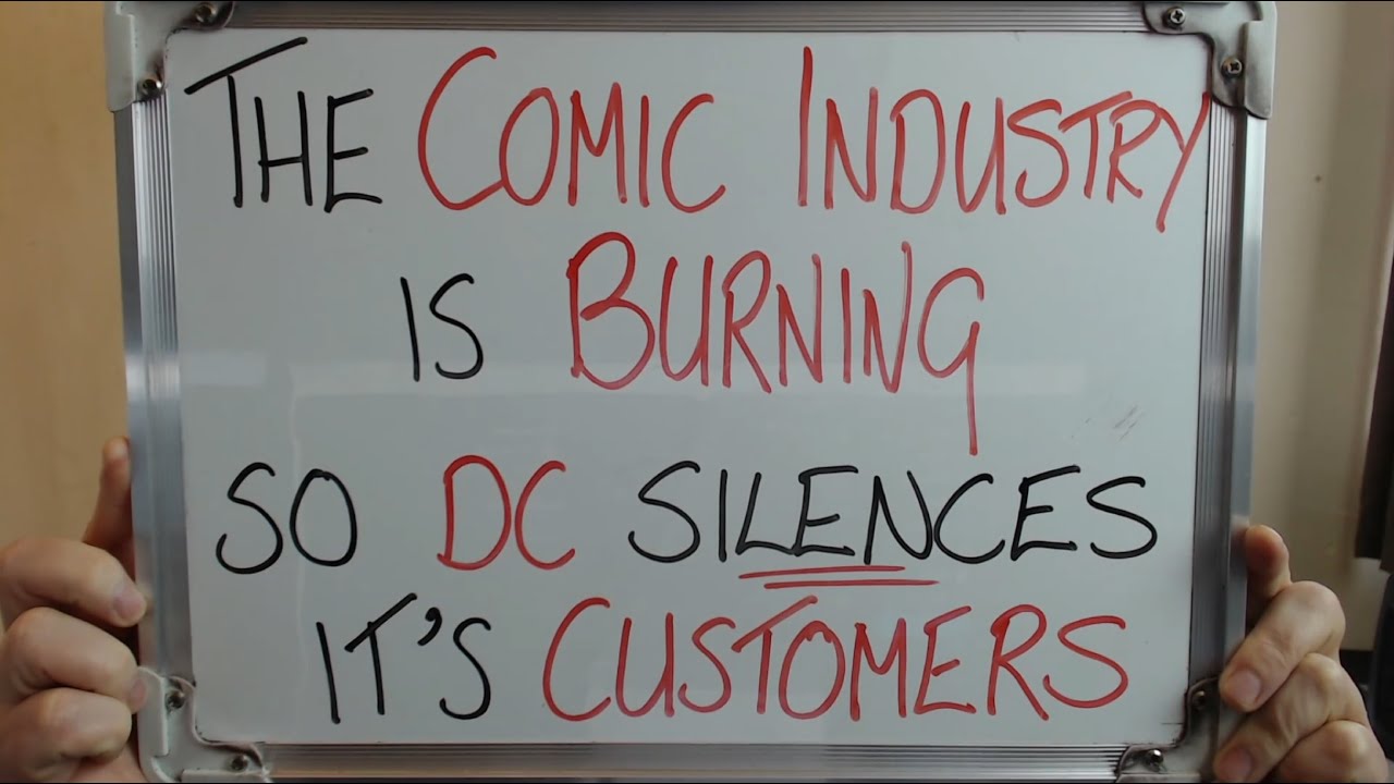 The COMIC INDUSTRY is Burning Down so DC COMIC SILENCES its CUSTOMERS!!