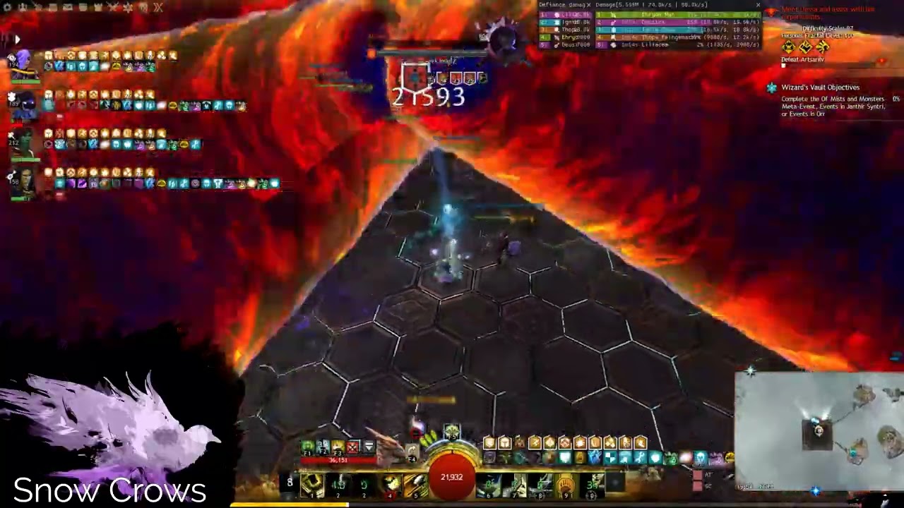 Artsariiv + Siax on dps Galeshot | Skorvald on Alacrity Amalgam