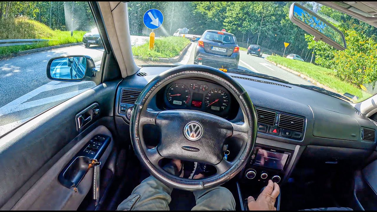 1999 Volkswagen Golf 4 [1.4 16V 75HP] |0-100| POV Test Drive #1864 Joe Black