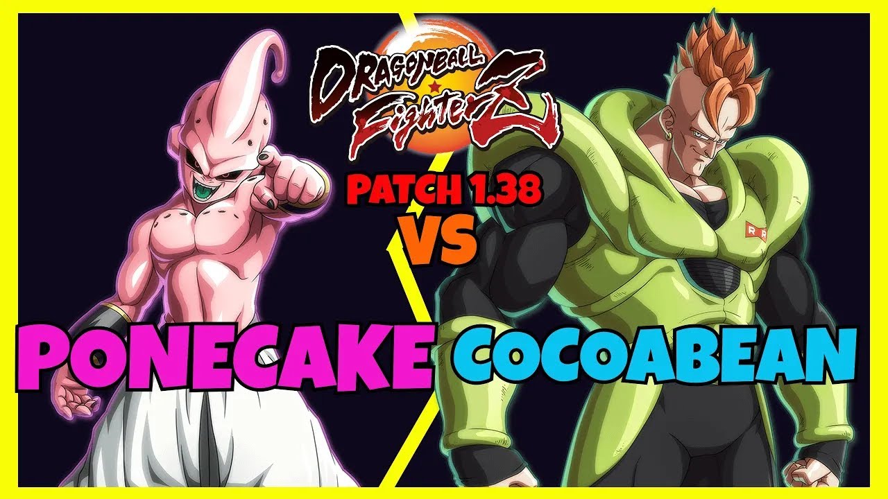 DBFZ - PONECAKE vs COCOABEAN matches (Goku Black, Kid Buu, UI Goku vs SSJ Vegeta, Piccolo, A16)