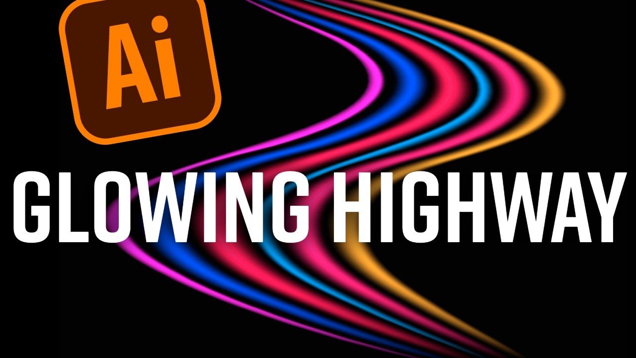 It glows! How To Create A Colorful Trace Of Light With Illustrator