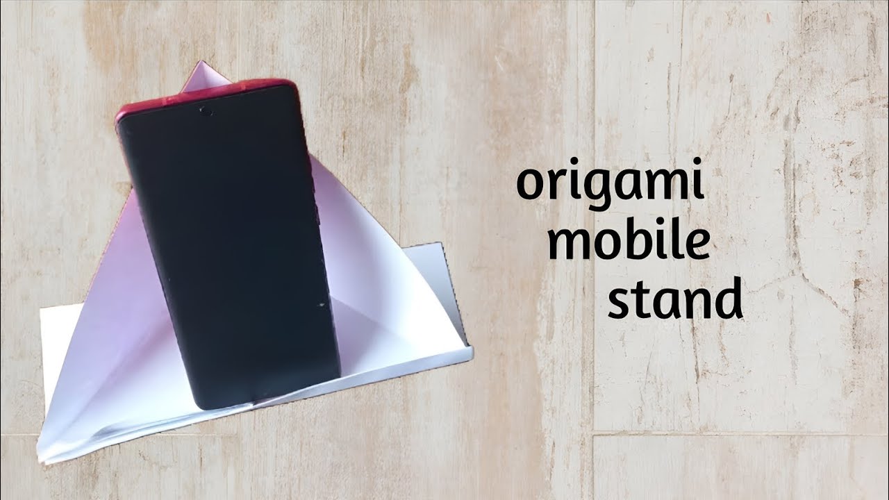 Origami mobile phone stand! make paper mobile phone at home