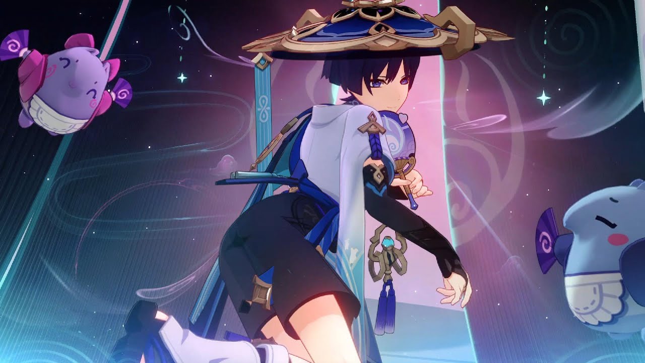 Wanderer as Mizuki | Genshin Impact Model Swap