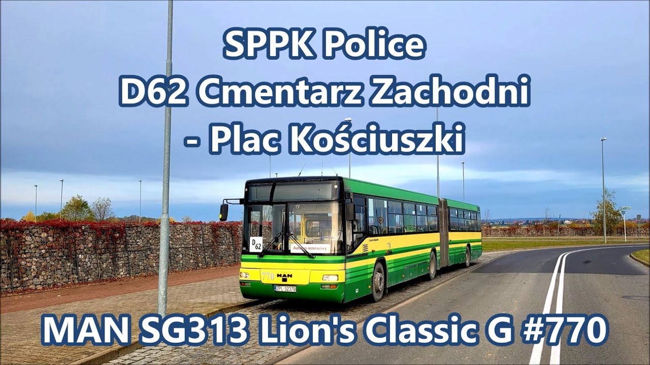 SPPK Police - linia D62, MAN SG313 Lion's Classic G #770
