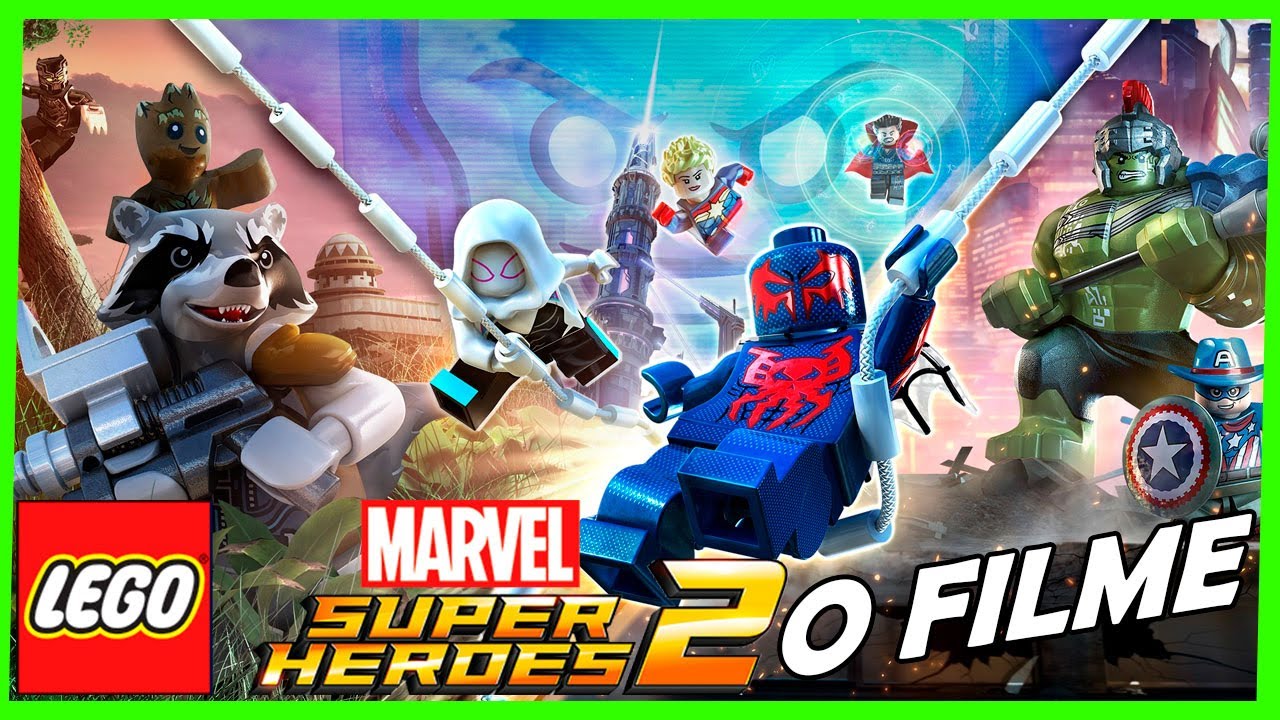 LEGO Marvel Super Heroes 2 O FILME Dublado Português (todas as cenas do jogo)