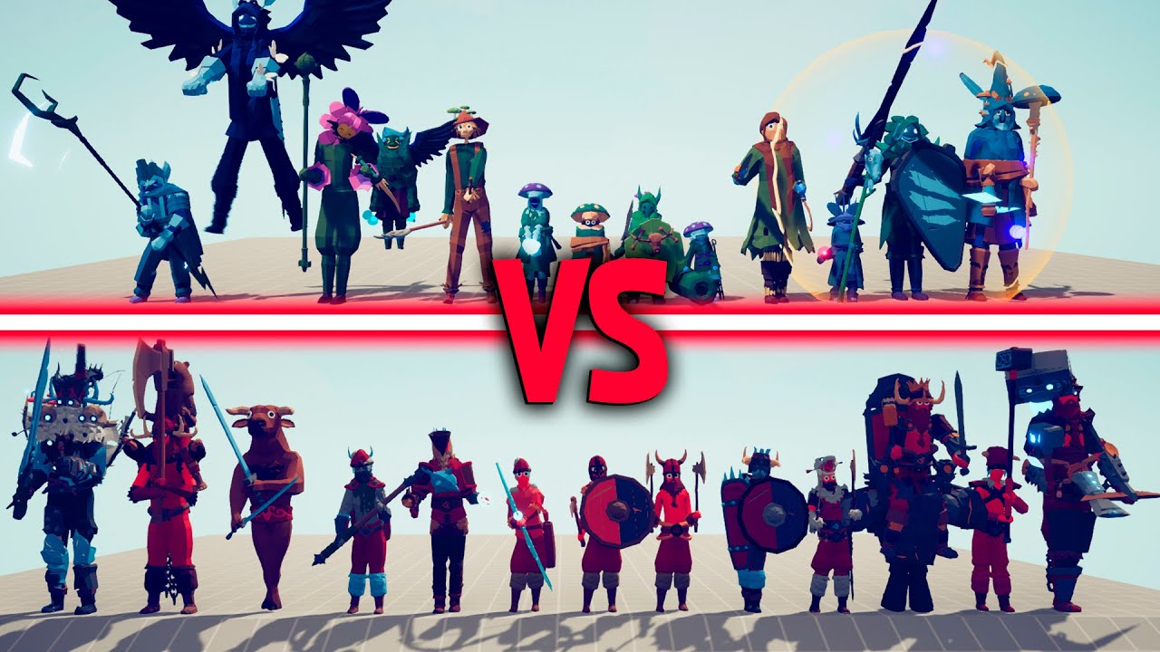 MISTY FOREST TEAM vs VIKINGS TEAM Part 4 | TABS - Totally Accurate Battle Simulator