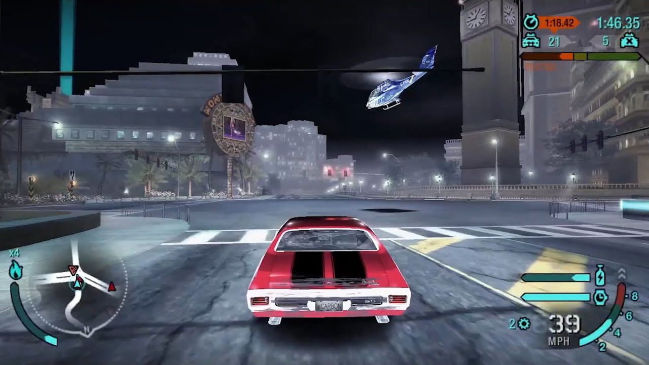 NFS Carbon Helicopter Finally in Pursuits Mod