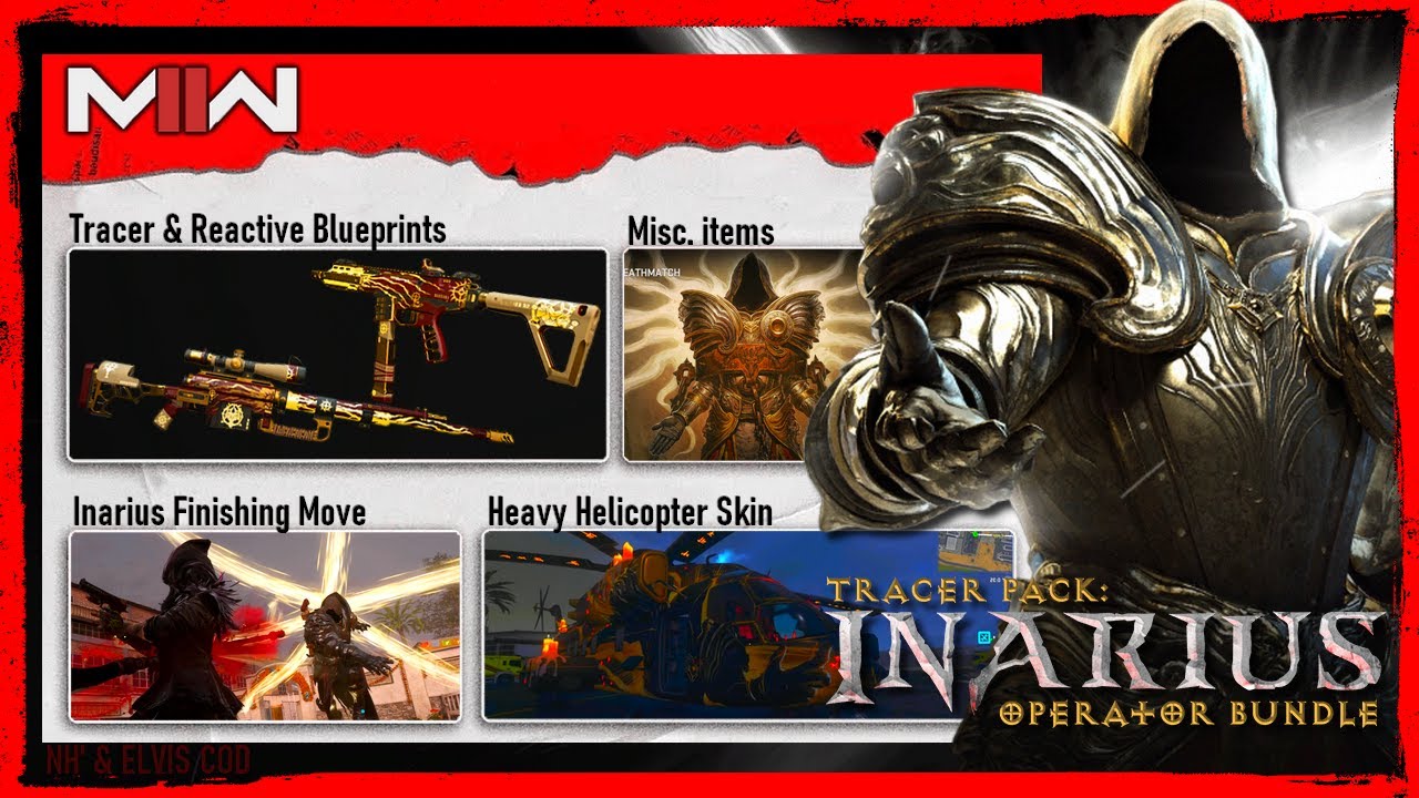 MW2 - Inarius Diablo Bundle (Finishing Move, Voice Lines Tracers, Reactive)