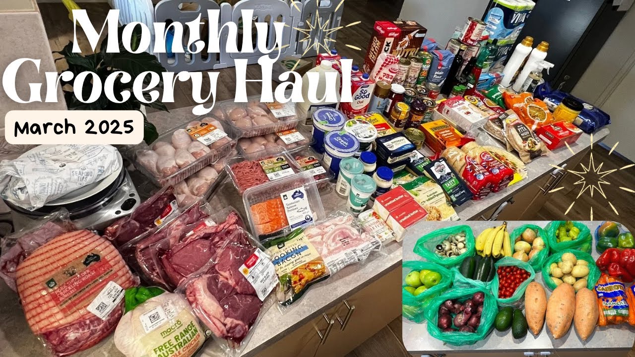 MONTHLY grocery haul under $600 | Australian family on a budget 🛒🏡