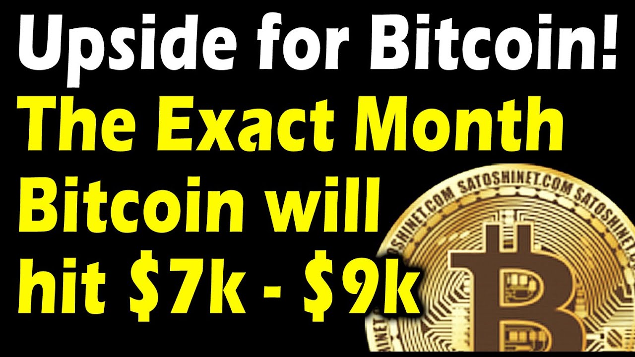 Upside for bitcoin? Exact month bitcoin will bottom around $7k - $9k!