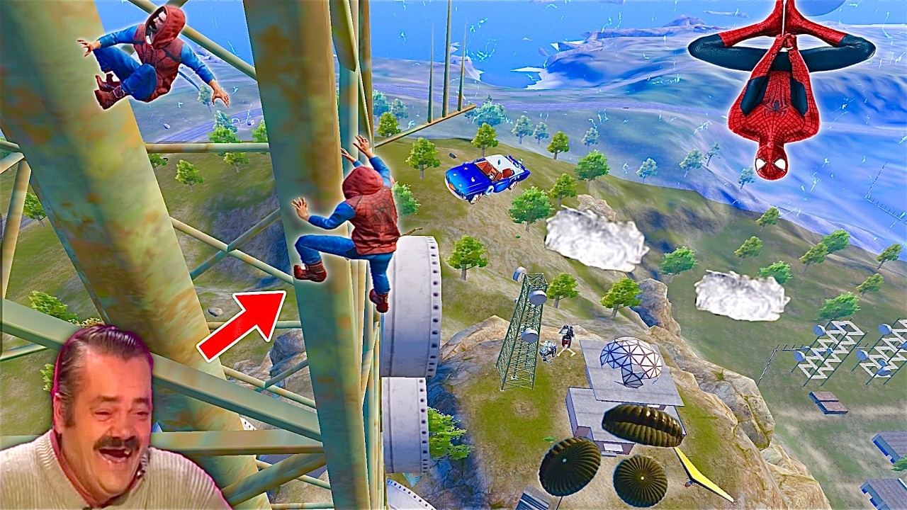 САМЫЕ СМЕШНЫЕ МОМЕНТЫ 😂 ТРОЛЛИНГ НУБОВ В PUBG MOBILE 🤣 РЕЖИМ ЧЕЛОВЕКА-ПАУКА
