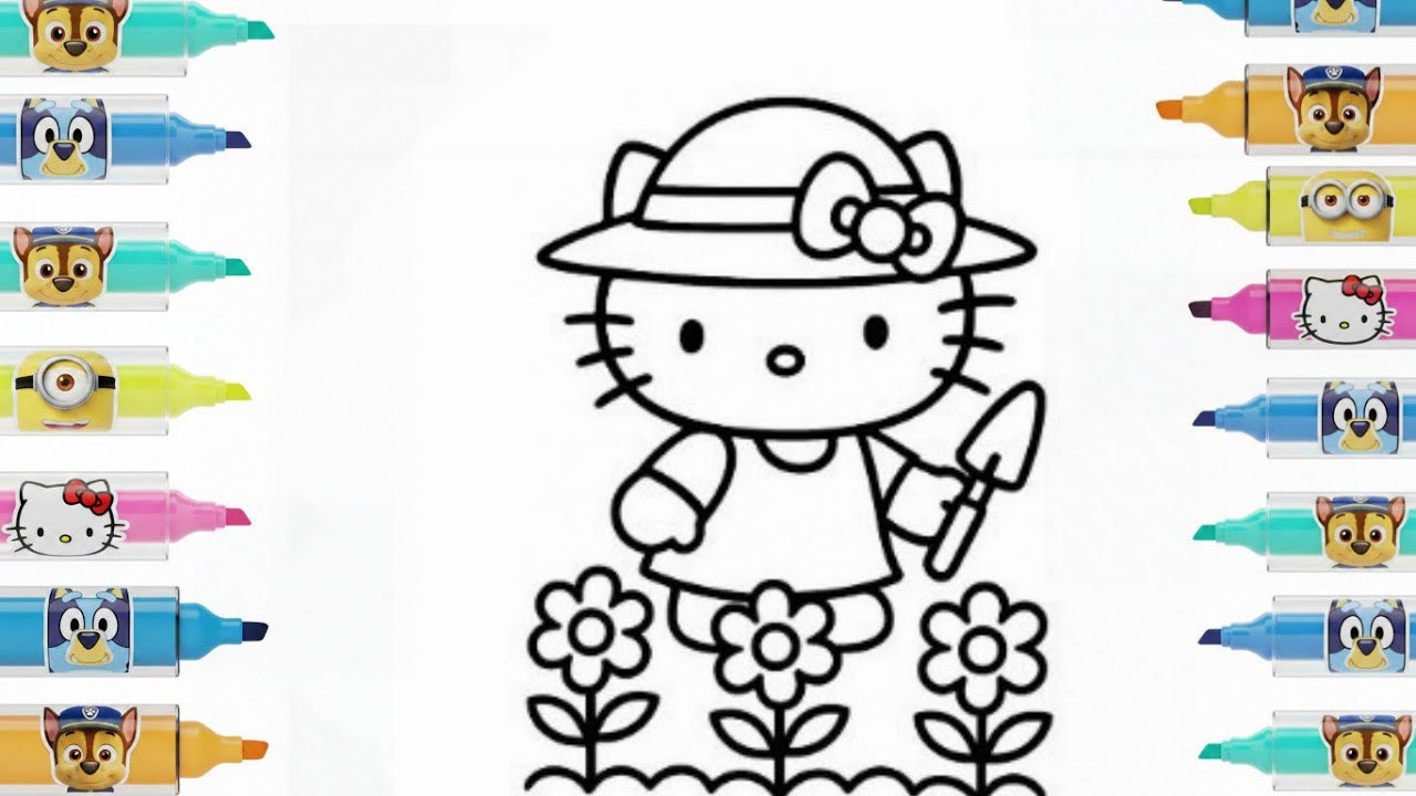 Simple Hello Kitty Drawing | Step by Step for Kids