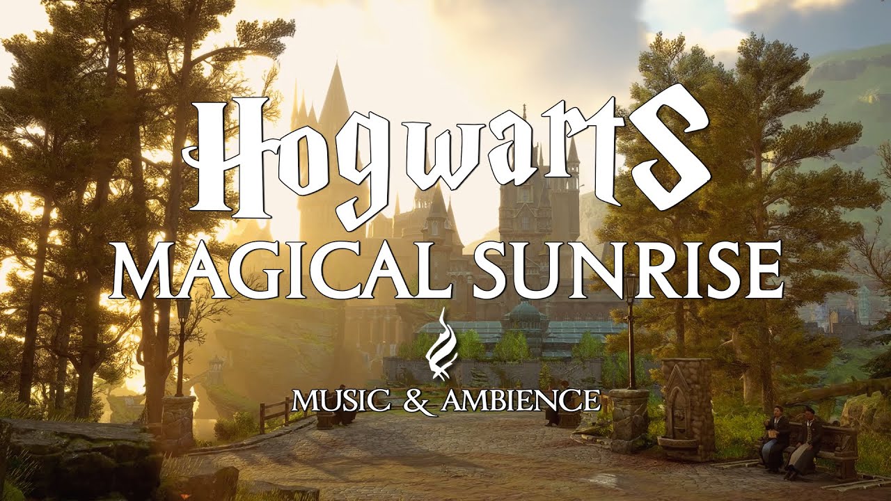 Magical Sunrise at Hogwarts  - Harry Potter Music - Calm Hogwarts Legacy Ambience