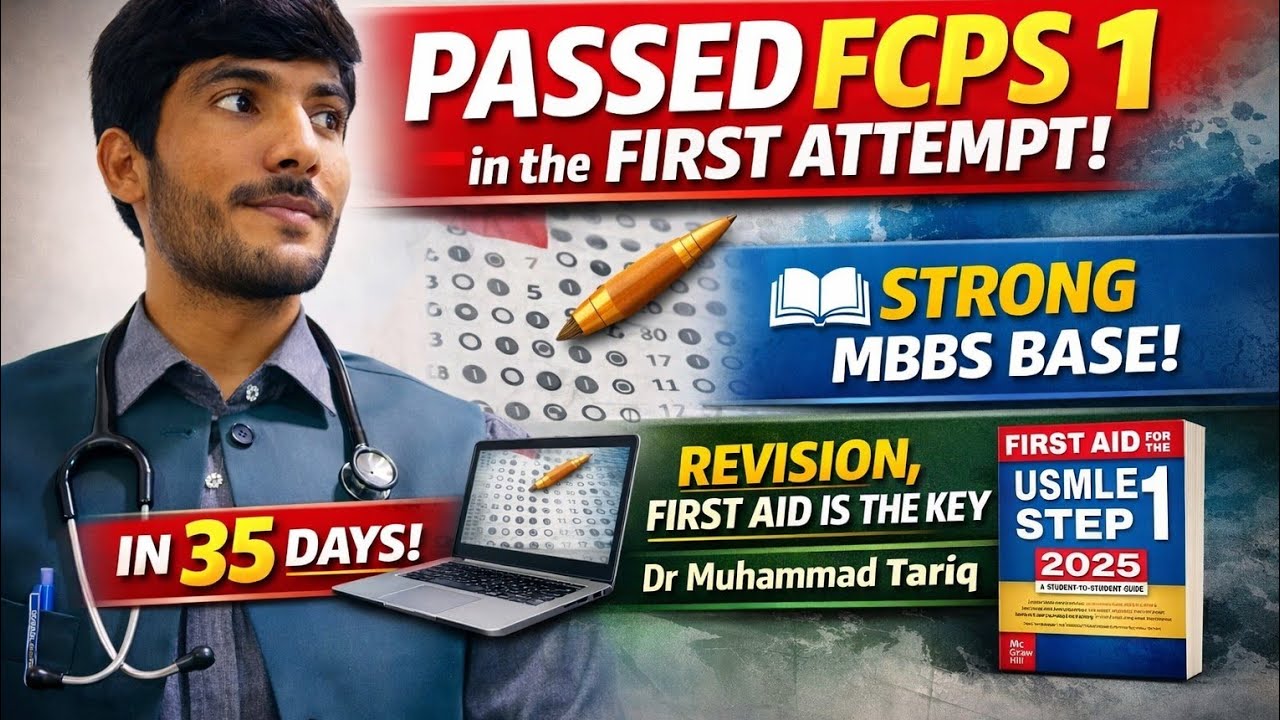 How I Passed FCPS Part 1 in First Attempt | 35 Days Strategy | Dr Muhammad Tariq ‎#Trending‎#Viral