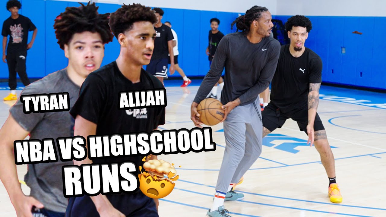 Alijah Arenas & Tyran Stokes vs NBA Players Open Gym