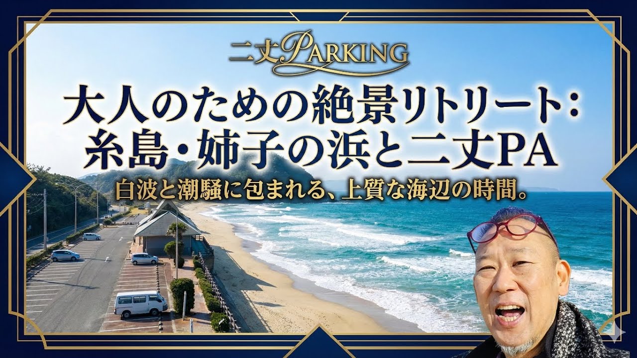 【福岡県・糸島市】白波と潮騒に包まれる上質な海辺の時間も楽しめる姉子の浜(鳴き)と二丈パーキングを突撃撮影！