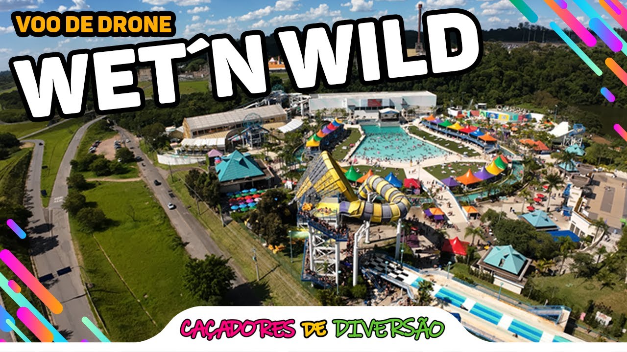 Wet´n Wild São Paulo visto de cima! - Drone Avata 2 | Caçadores de Diversão