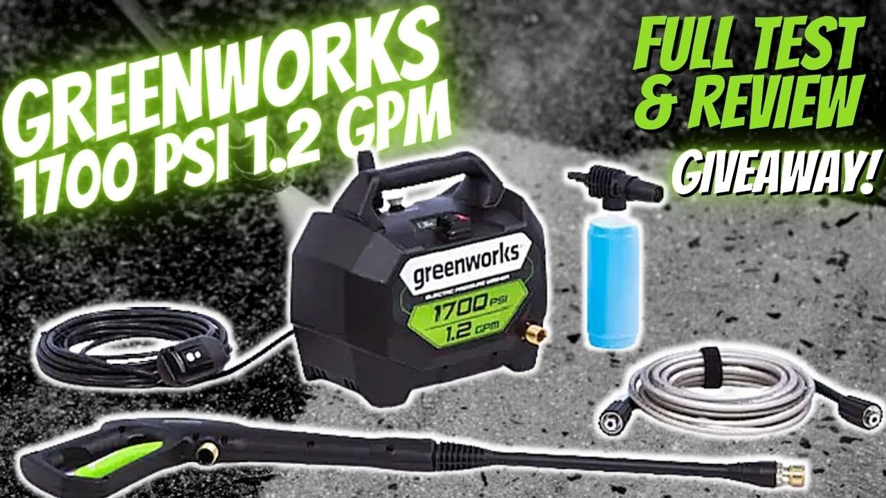 GreenWorks 1700psi 1.2GPM Electric Pressure Washer Review | Best Value Electric Pressure Washer $79
