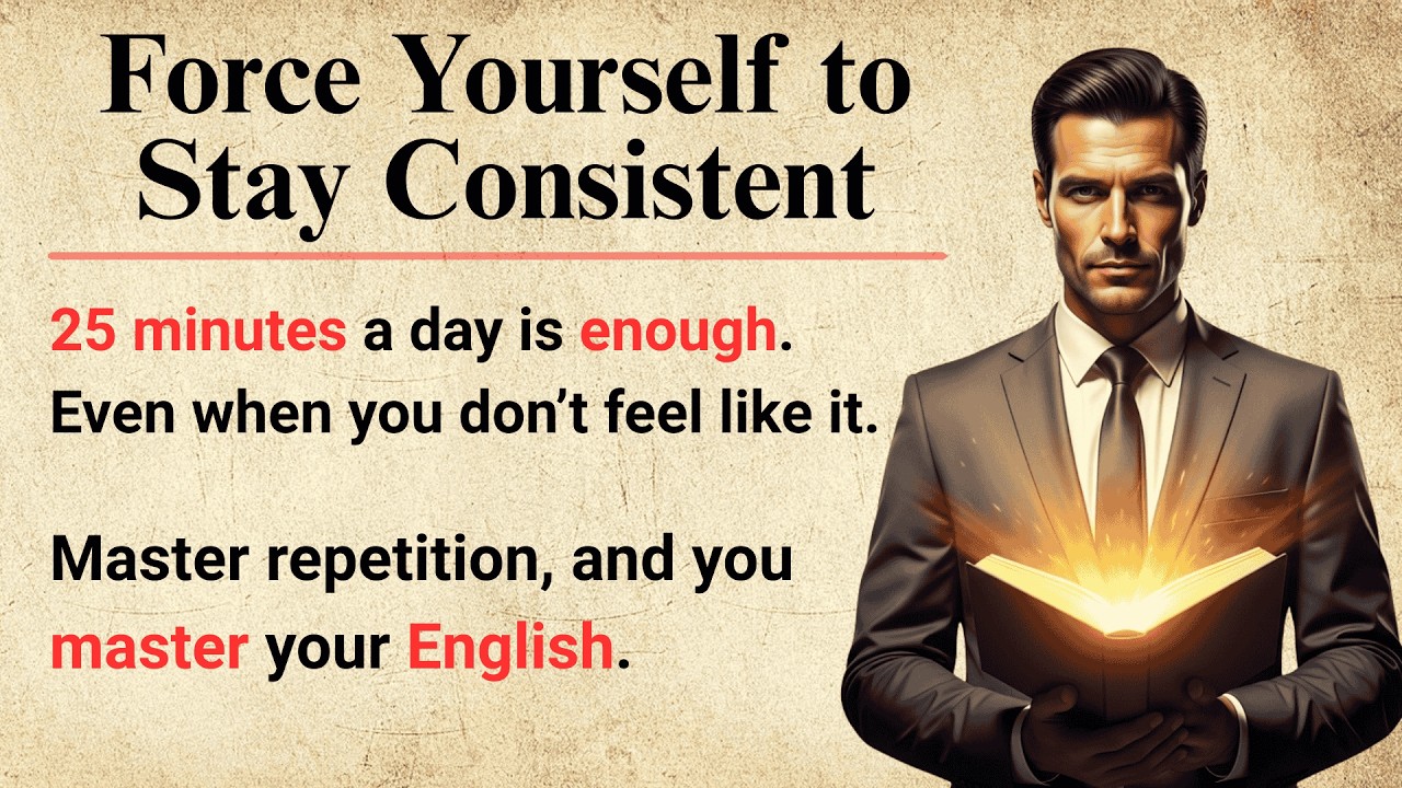 Force Yourself to Stay Consistent || Learn English With Motivation || Improve Your English ✅️