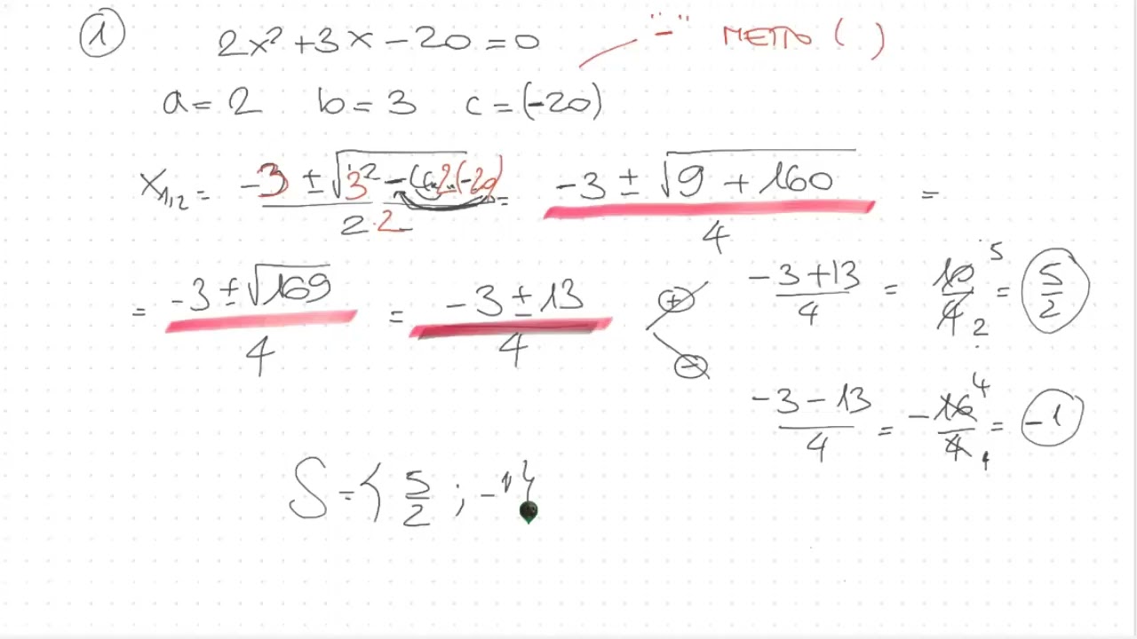 Eq. 2^ grado_formula risolutiva