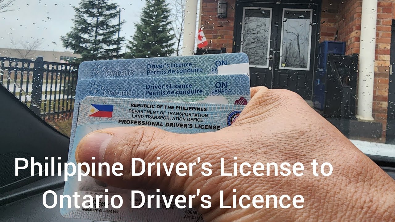 Philippines Driver's license to  Canada drivers License..