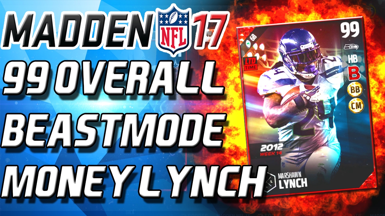 99 OVERALL MARSHAWN LYNCH! NEW ULTIAMTE LEGENDS! - Madden 17 Ultimate Team