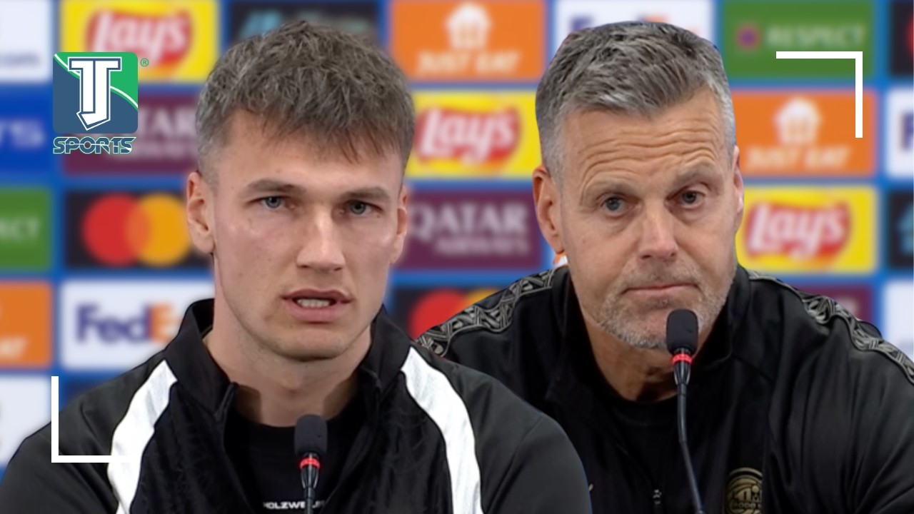 Odin Bj&oslash;rtuft og Kjetil Knutsen snakker f&oslash;r Bod&oslash;/Glimt m&oslash;ter Sporting Lisboa