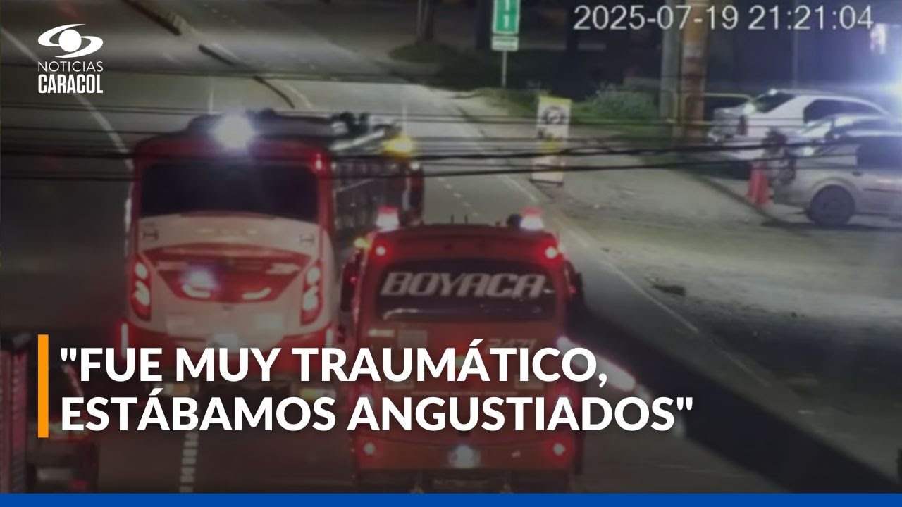 Pasajeros vivieron minutos de terror durante atraco en bus: conductor frustró el robo