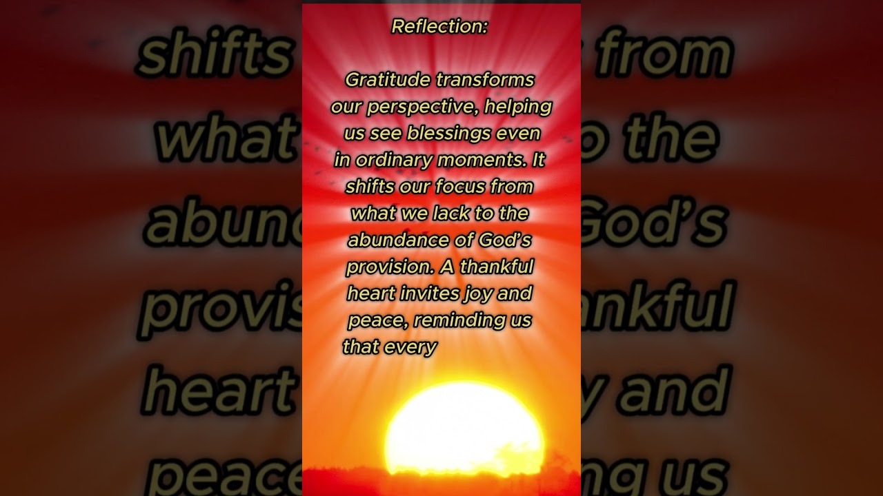 “Prayer of Gratitude”