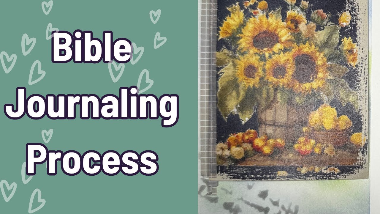 Bible Journaling Process | Mark 1:41 | Mixed Media Bible Journaling