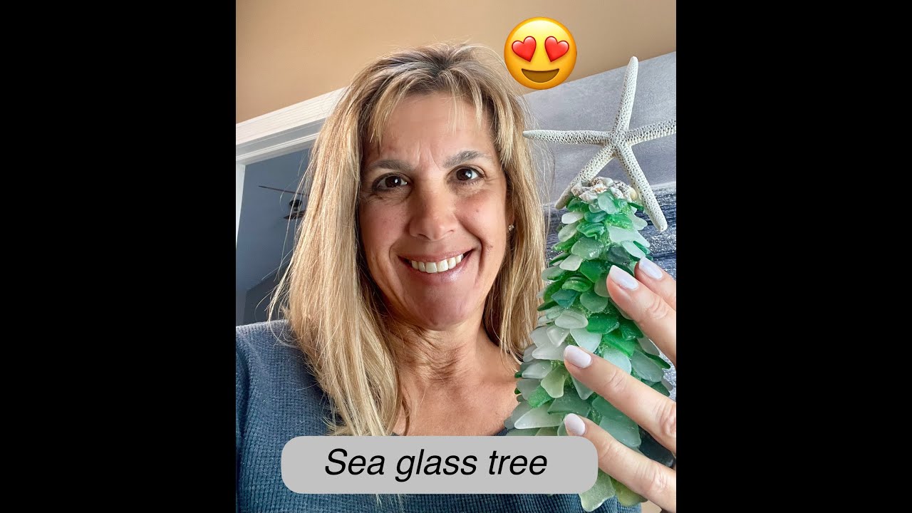 How to make a beach glass tree
