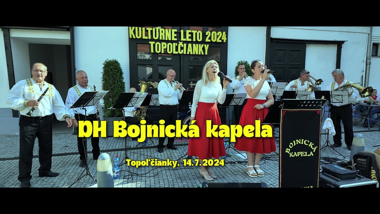 Dychovka BOJNICK&Aacute; KAPELA na Kult&uacute;rnom lete v Topoľčiankach