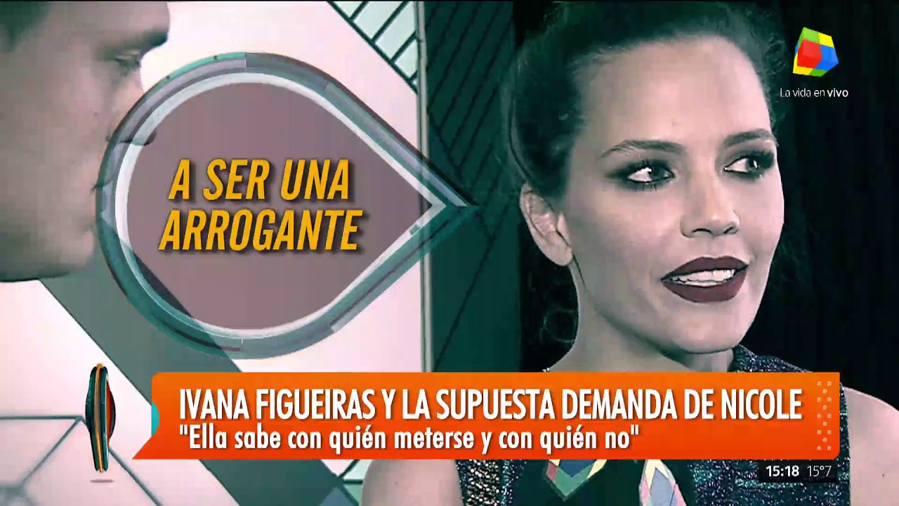 Ivana Figueiras habl&oacute; de la supuesta demanda de Nicole