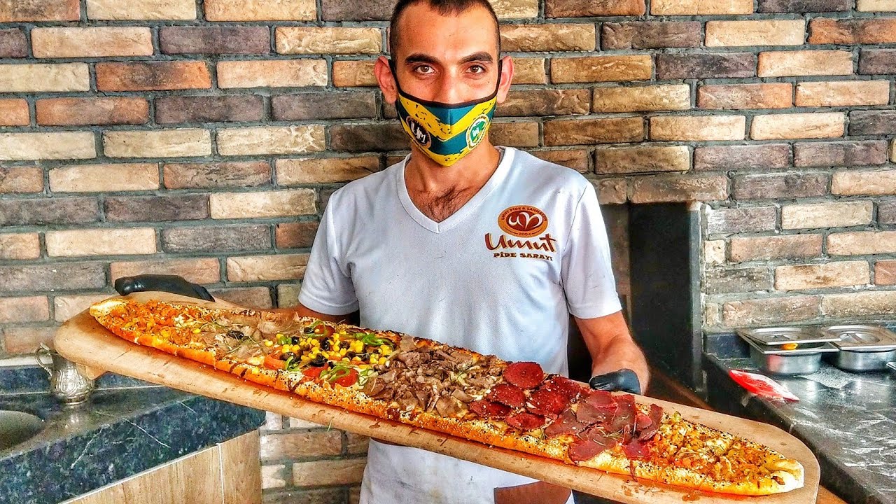 72 MALZEMEDEN METRELİK BAZUKA PİDE !! | BU PİDE UÇAK BİLETİ ALDIRIR ! | Efsane Osmaniye Lezzetleri