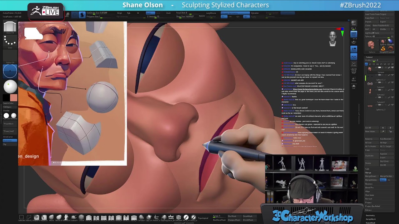 Sculpting Stylized Characters - Shane Olson - ZBrush 2022