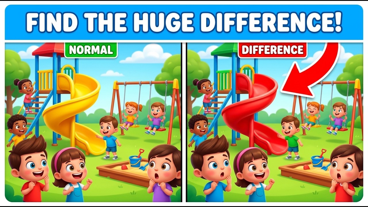 Fun Spot the Difference Game for Kids & Families!