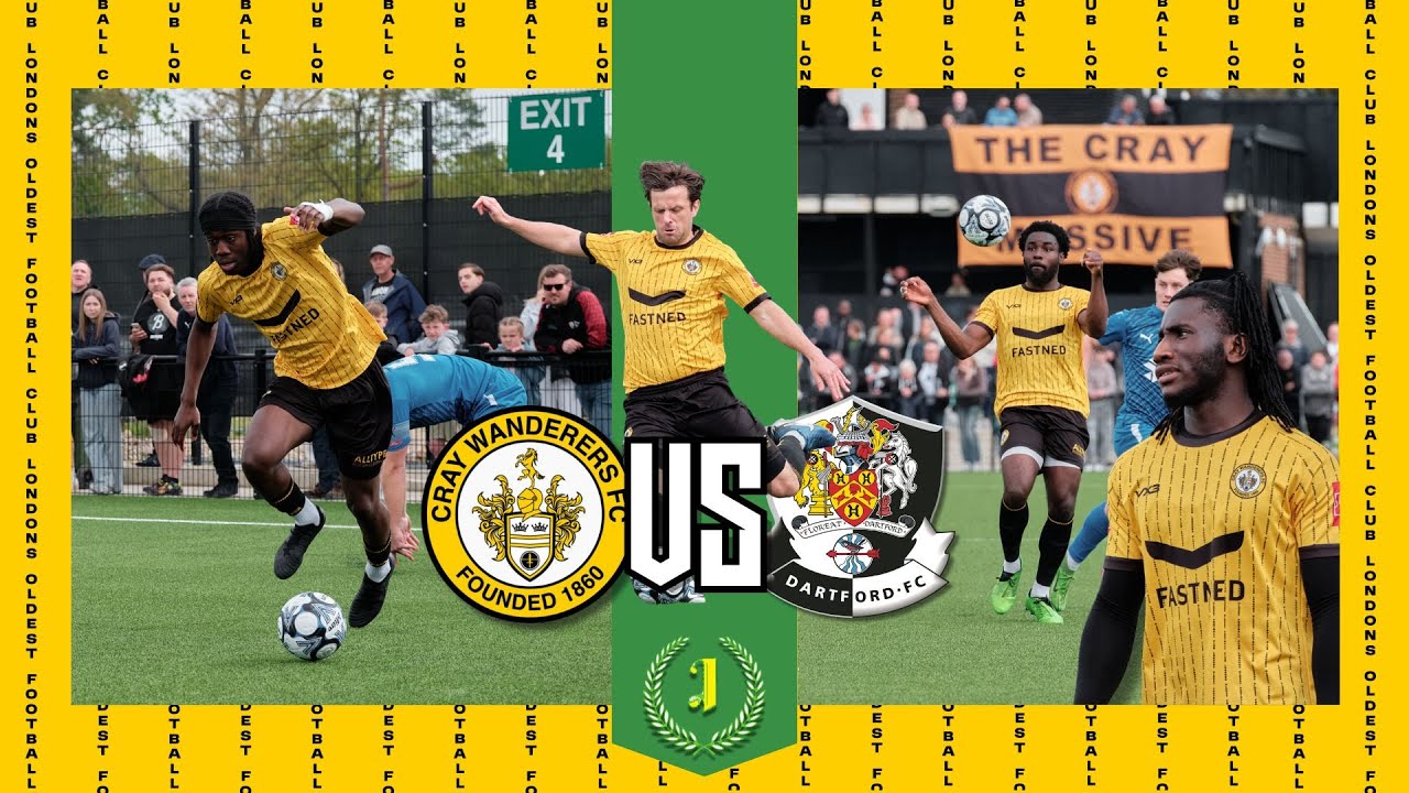 Cray Wanderers VS Dartford FC |  2 - 2  | HIGHLIGHTS | Isthmian Premier League