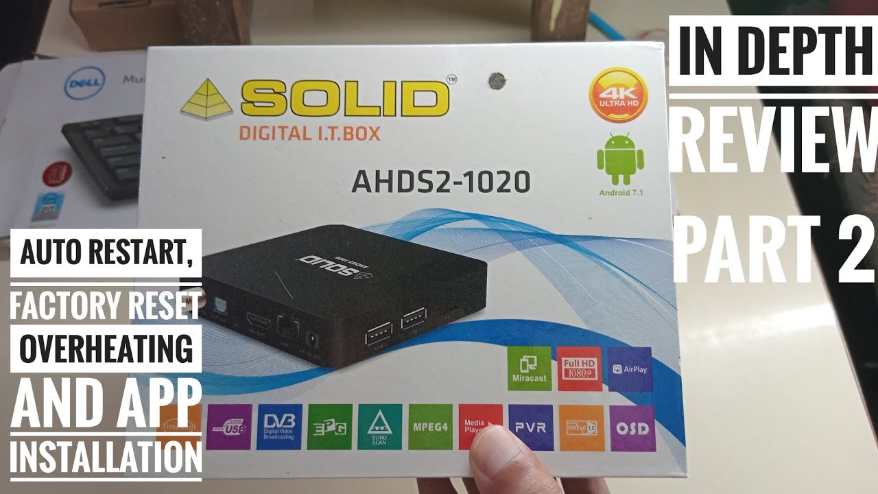 SOLID AHDS2-1020 Hybrid Android Set Top Box Setup and Installation #solid #stb