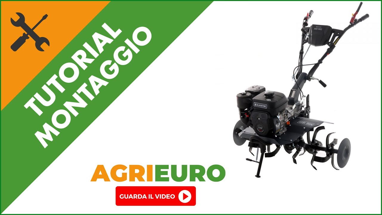 Motozappa BlackStone MHG 1800: Guida completa al montaggio del prodotto