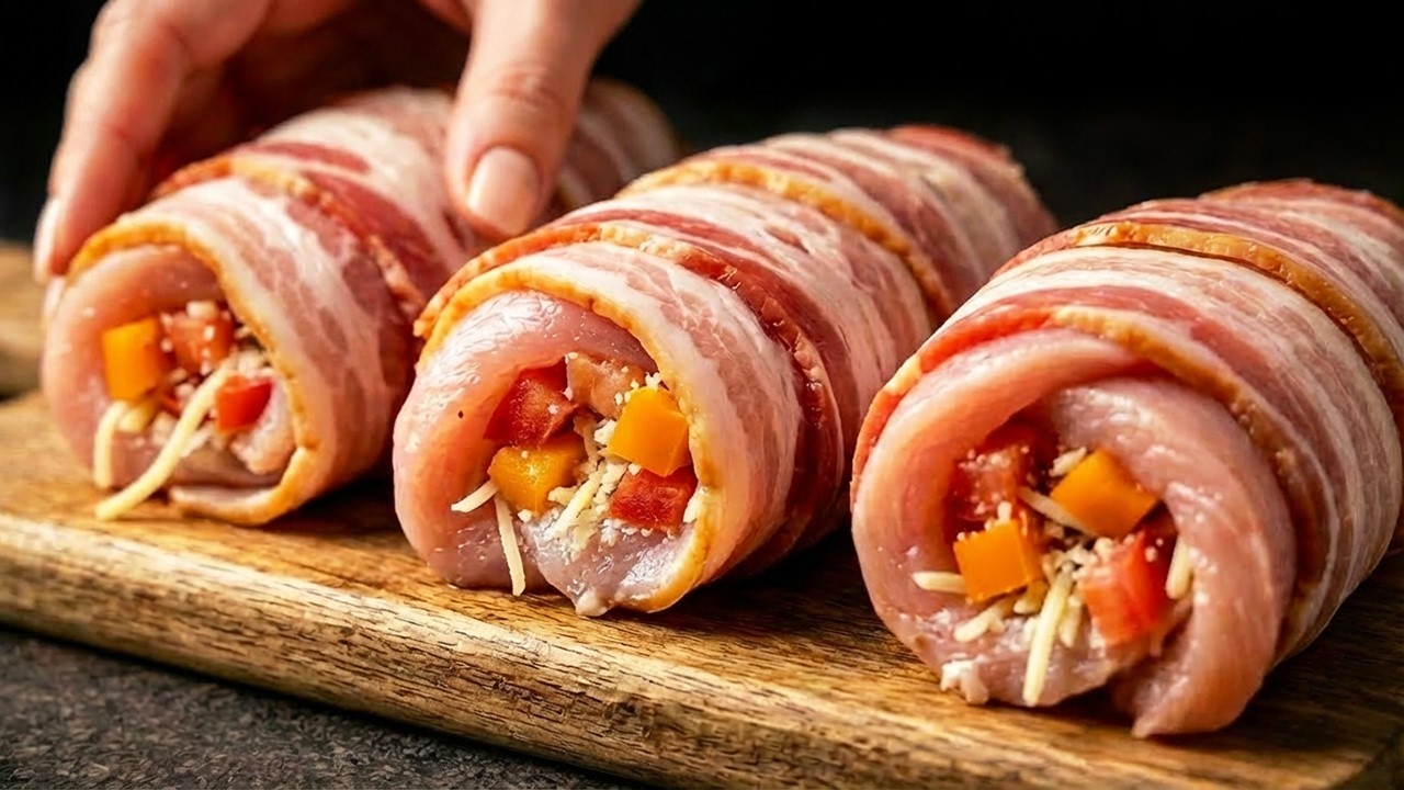 Я готовлю именно так на каждой вечеринке! ПРАЗДНИЧНОЕ блюдо из курицы и бекона за 20 минут!