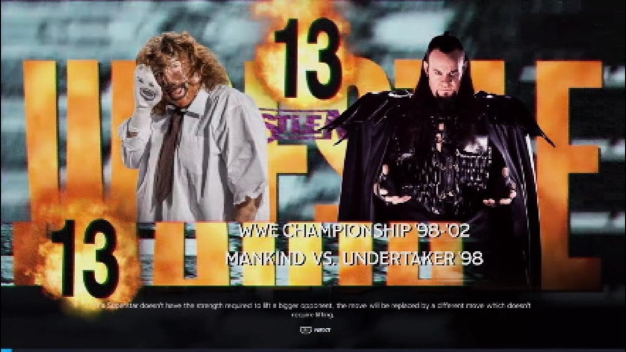 WWE 2K 🎮 WrestleMania 13 - Mankind vs. The Undertaker ⚰️