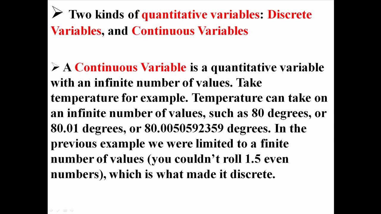 Types of Variables