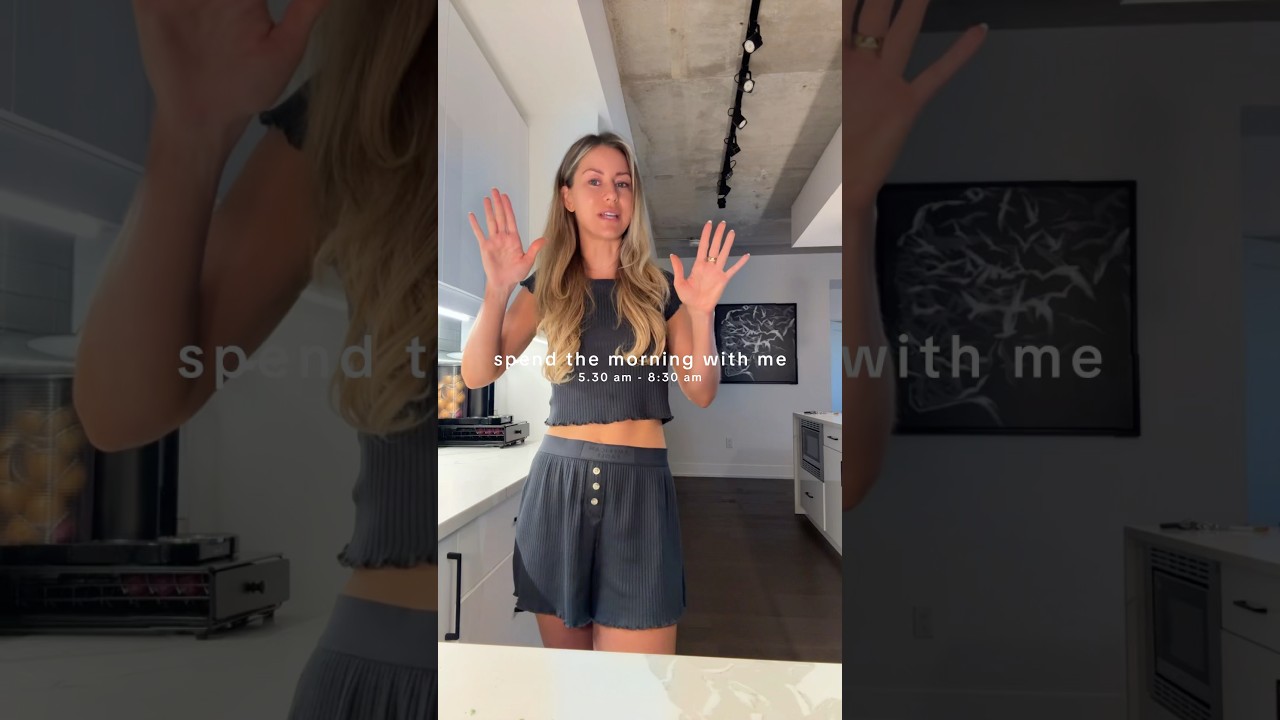 balanced + realistic 5am morning routine ⛅️ #wellnessroutine #morningmotivation #morningroutine